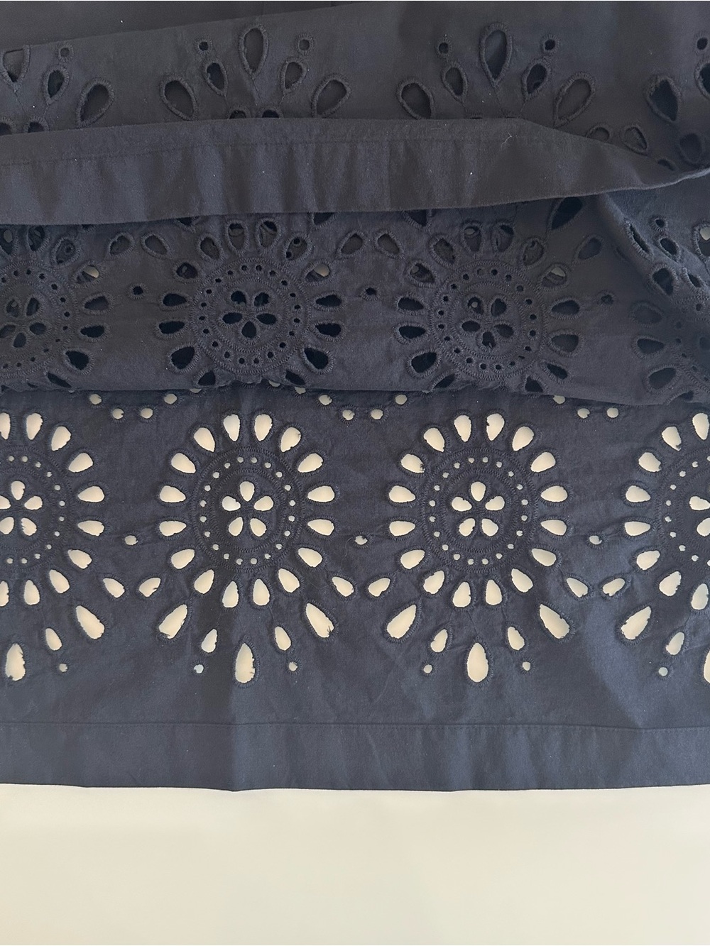 Tommy Hilfiger | Black Cotton Embroidered Blouse / Top | Size XL - Picture 12 of 16